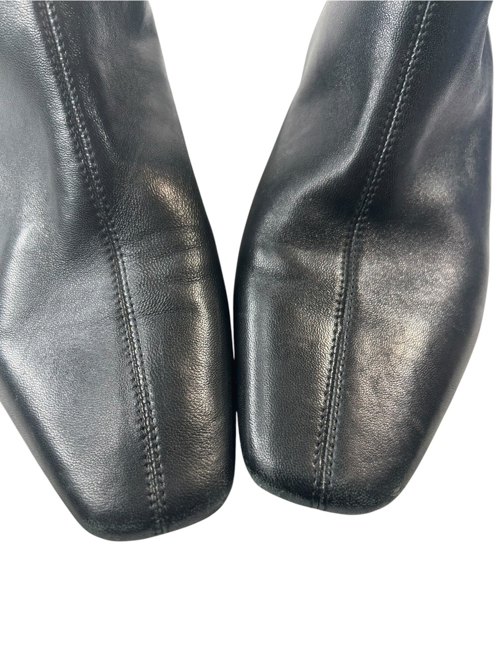 J. Crew Roxie center seam ankle boots leather BA736 Black Size 11 - Picture 6 of 8